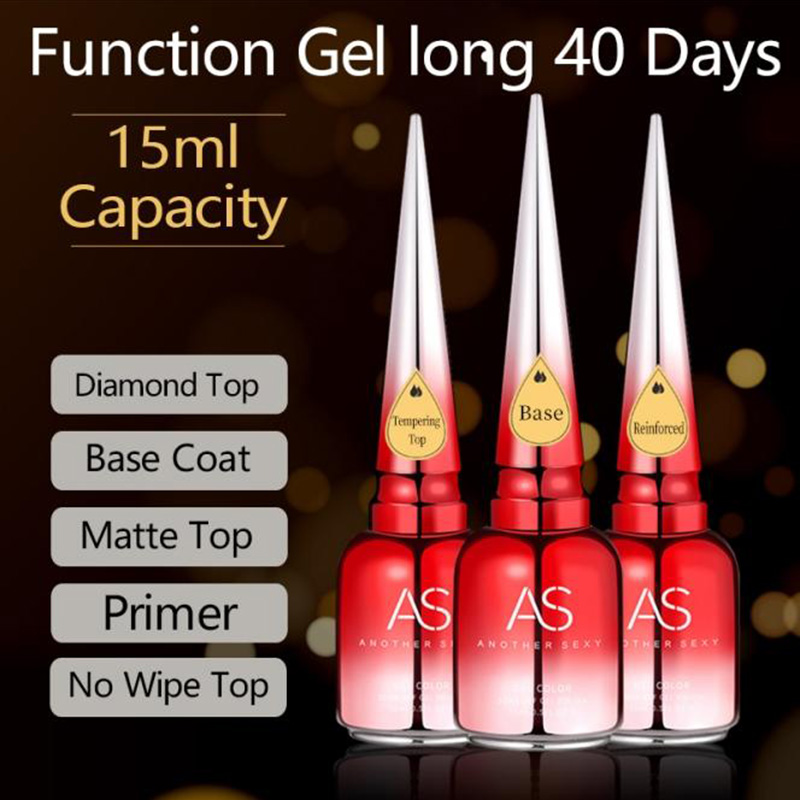 Gel Top Coat - AS 15ml Diamond Top Coat Gel
