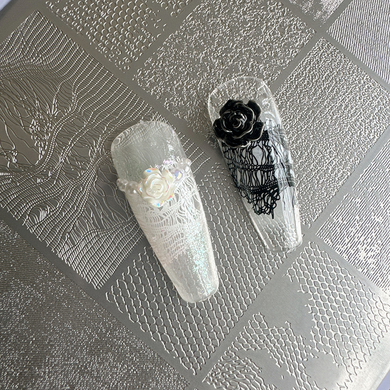 Nail Art Denim - XMQ NAIL ART STAMPING PLATES LACE