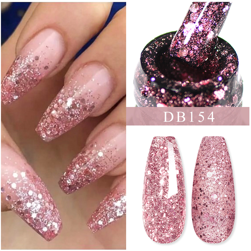 Gel Top Coat - Mtssii 6ml Glitter Sequins Gel Nail