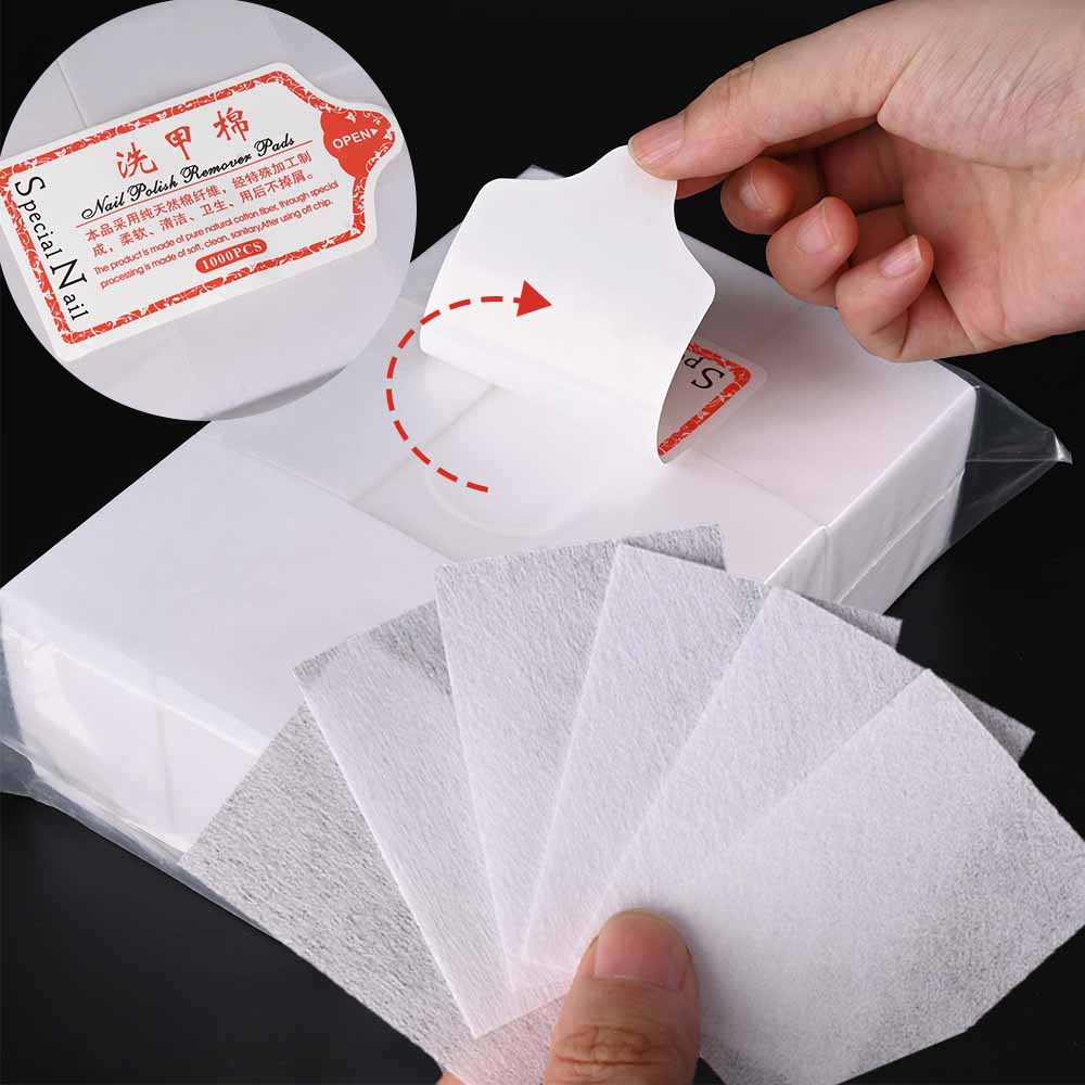 Nail Art Gel Polish - 100/3000Pcs Professional Nail Wipe 100% Cotton