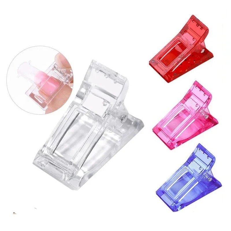Nail Art Gel Polish - 10/20Pcs Nail Clip Acrylic Nail Plastic