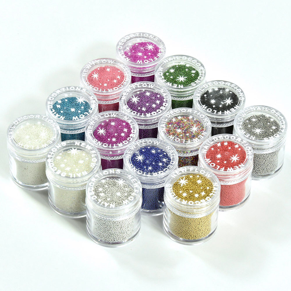 1 Bottle Caviar Nail Art Bead  - Nail Art Xmas 评论和价格