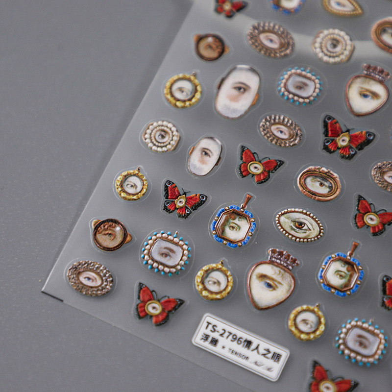 1pcs 5D Embossed Halloween Mix - Nail Art Xmas 评论和价格