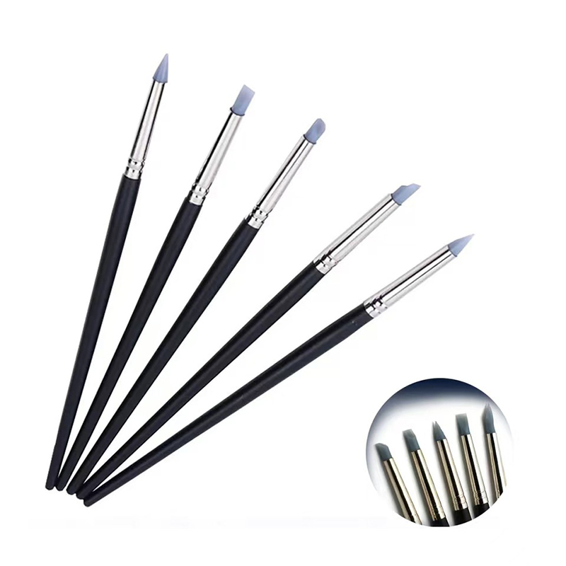 5Pcs Dental Silicone Brush Pen - Nail Art Sch 评论和价格