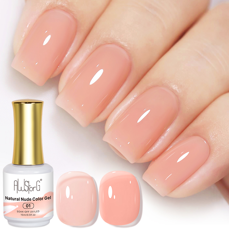 AWStorG 15ML Natural Nude Pink - Nail Art Natural Pink 评论和价格