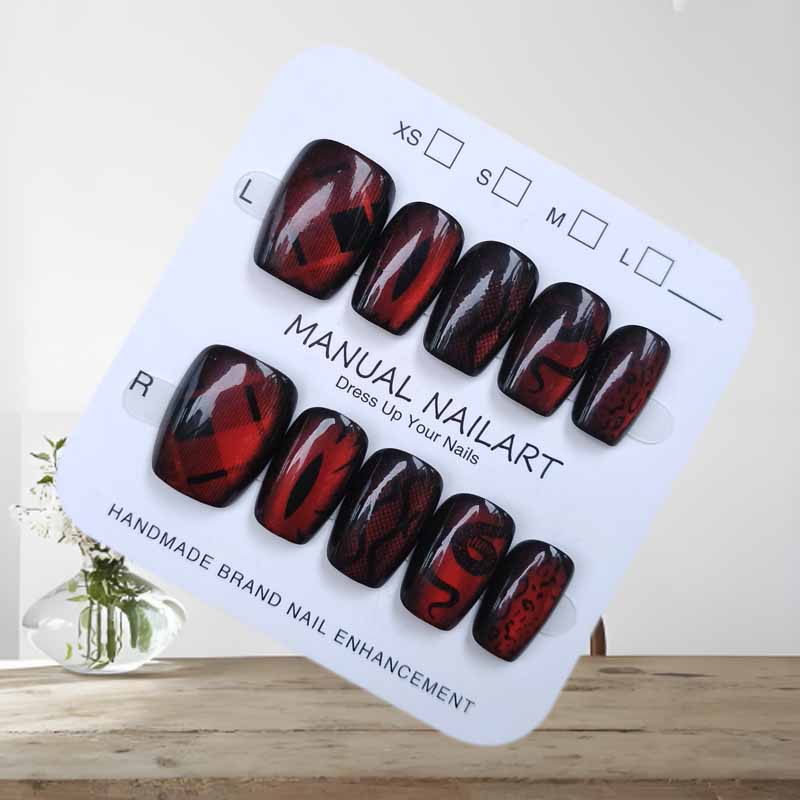 10Pcs Dark Style Cool Wind Pea - Nail Art Emerald Blue 评论和价格