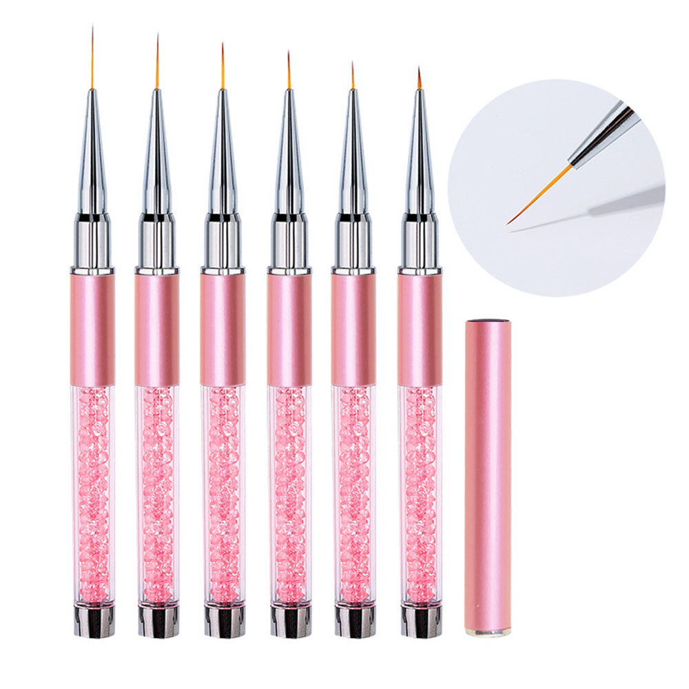 6pcs/Set Acrylic French Stripe - Nail Art Sch 评论和价格