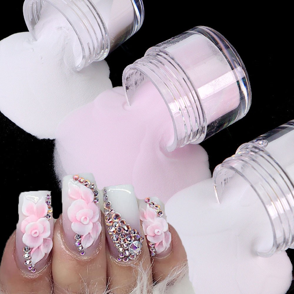 10g/bottle Professional Acryli - Acrylic Powder Clear 评论和价格