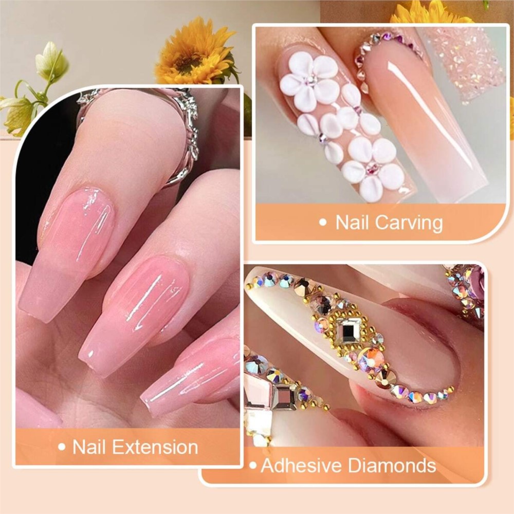 10g/bottle Professional Acryli - Acrylic Powder Clear 评论和价格