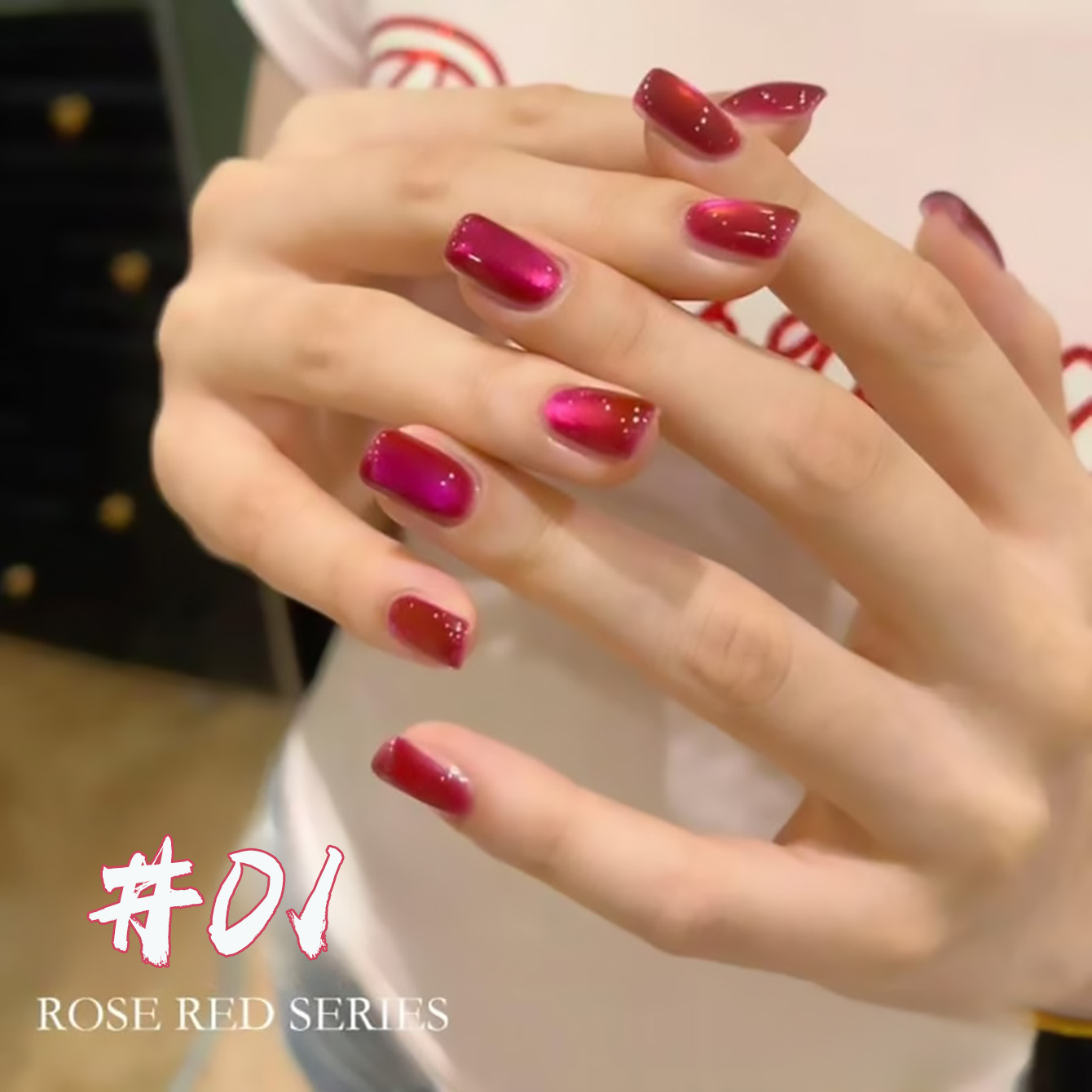 WS 1Pcs 2026 New Strawberry Gu - Nail Art Cat Eye Pink 评论和价格