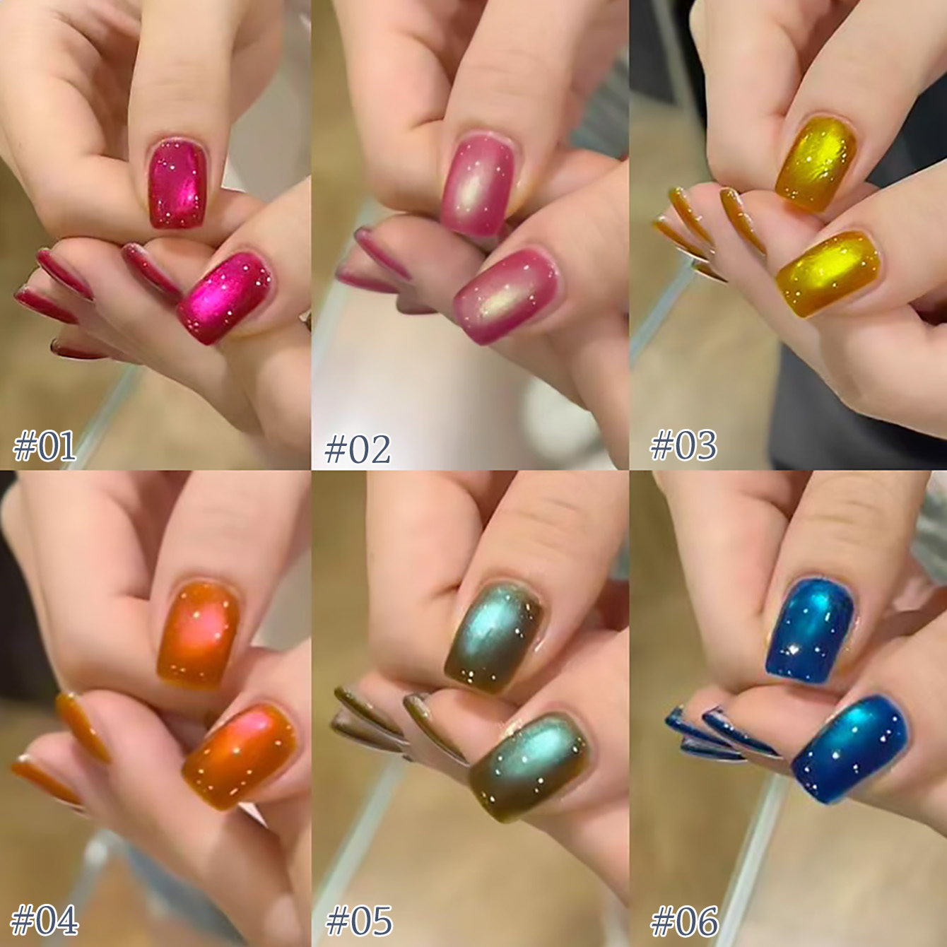 WS 1Pcs 2026 New Strawberry Gu - Nail Art Cat Eye Pink 评论和价格