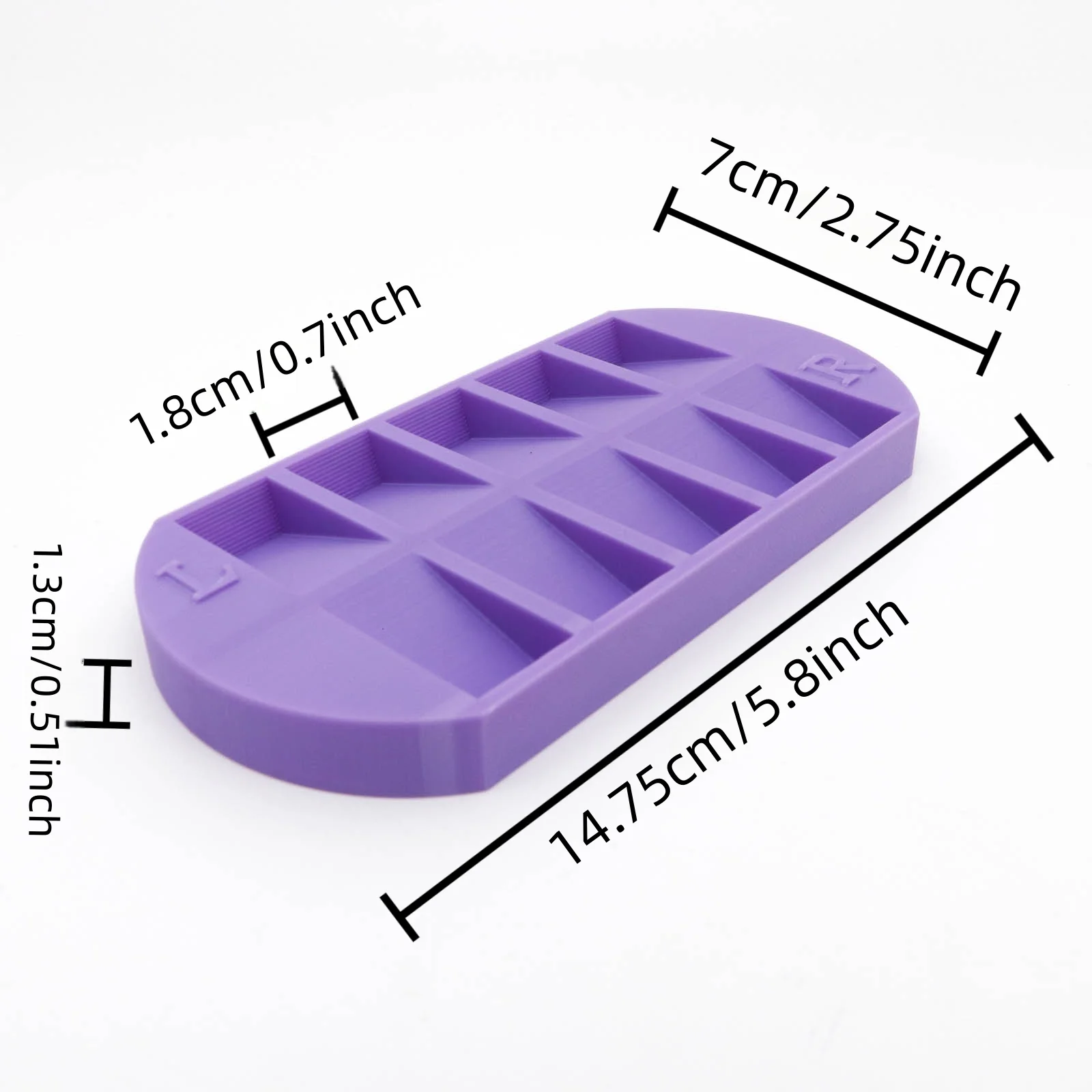 8-Grids Nail Tip Storage Tray  - Nail Art Sch 评论和价格
