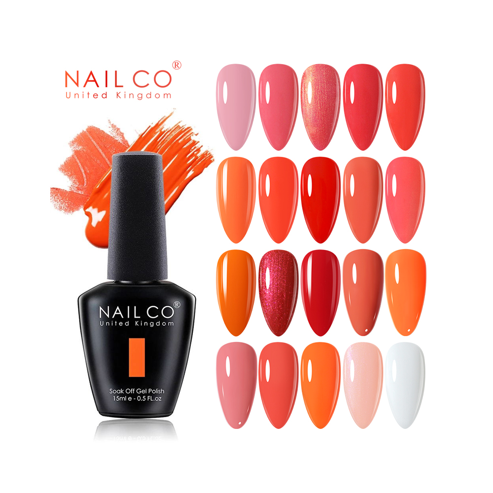 NAILCO 15ml Orange Red Pink Co - Nail Art Natural Pink 评论和价格