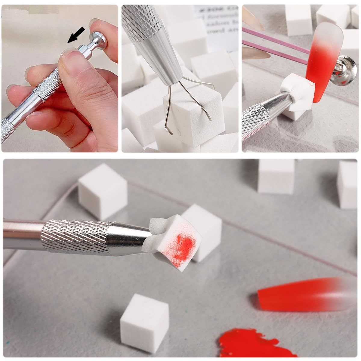 1/50/100Pcs Square Nail Art Sp - Nail Art Sch 评论和价格