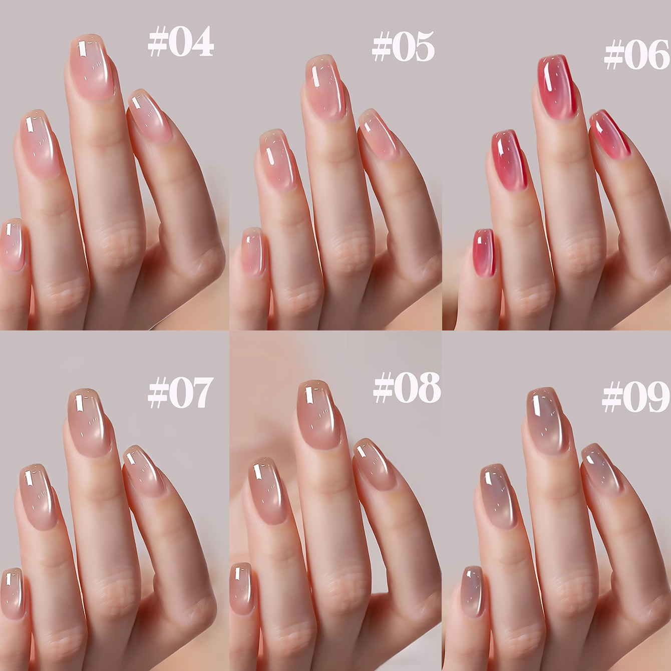 SHAKA 1-12pcs Summer Popular I - Nail Art Cat Eye Pink 评论和价格