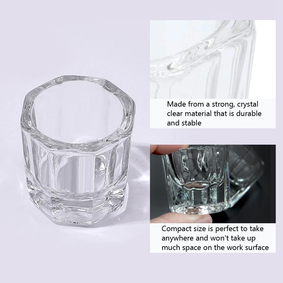 1Pc Mini Crystal Glass, Clear  - Acrylic Powder Clear 评论和价格