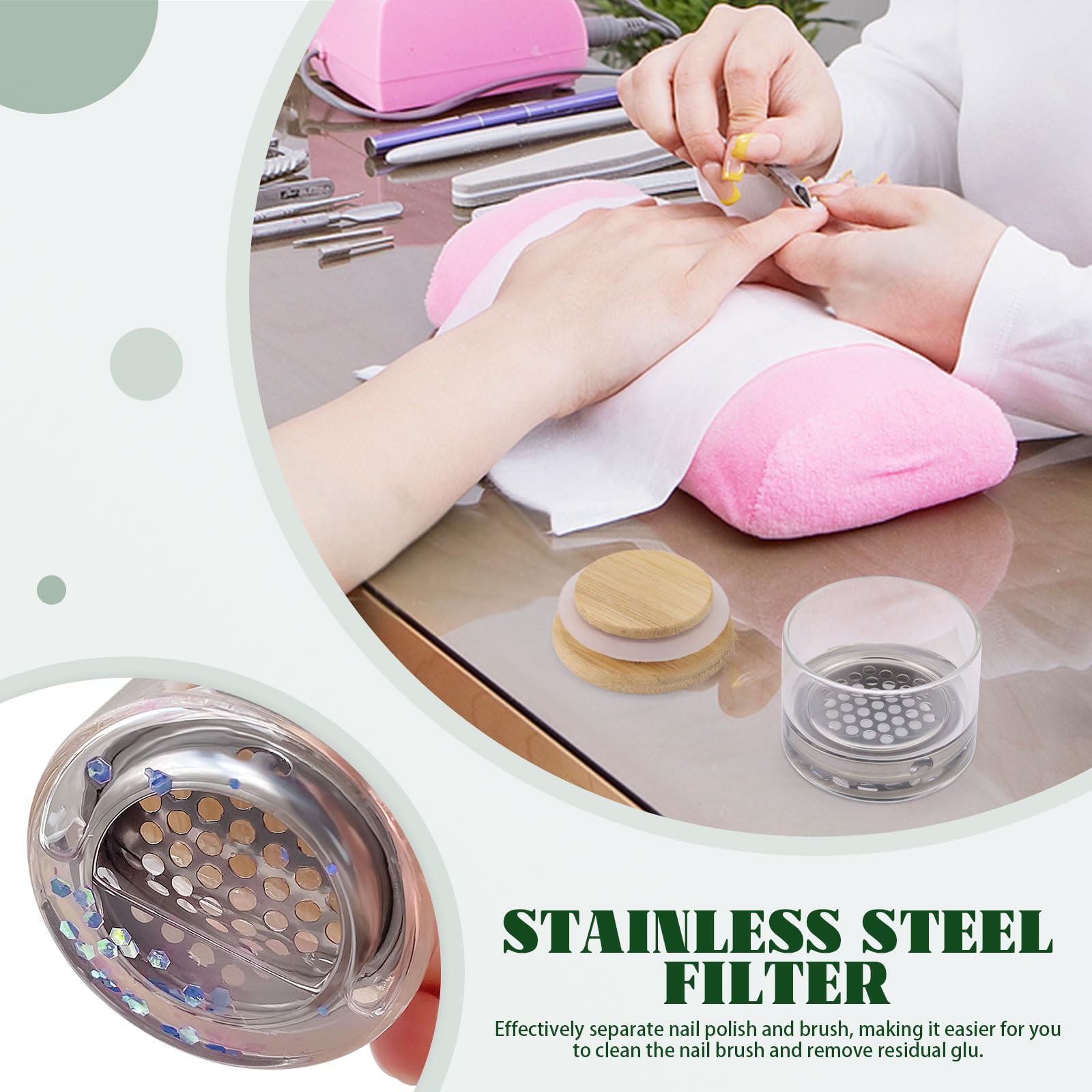 Nail Art Brushes Washing Cup N - Nail Art Sch 评论和价格