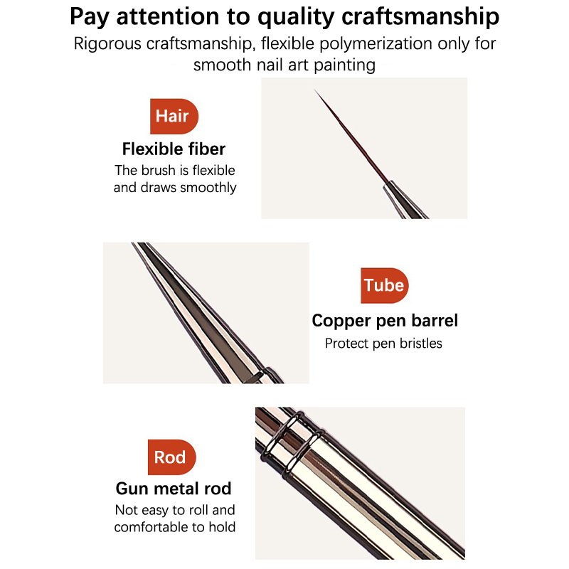 1Pcs Nail Art Brushes French N - Nail Art Sch 评论和价格