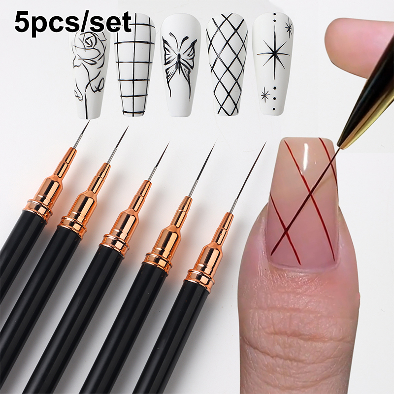 #5Pcs/Set Professional Nail Ar - Nail Art Sch 评论和价格
