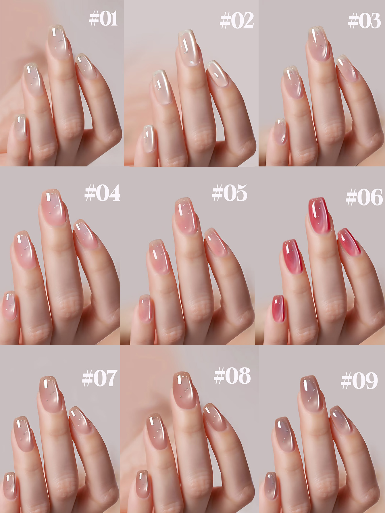 1-12pcs TC Gentle Fresh Girl H - Nail Art Cat Eye Pink 评论和价格