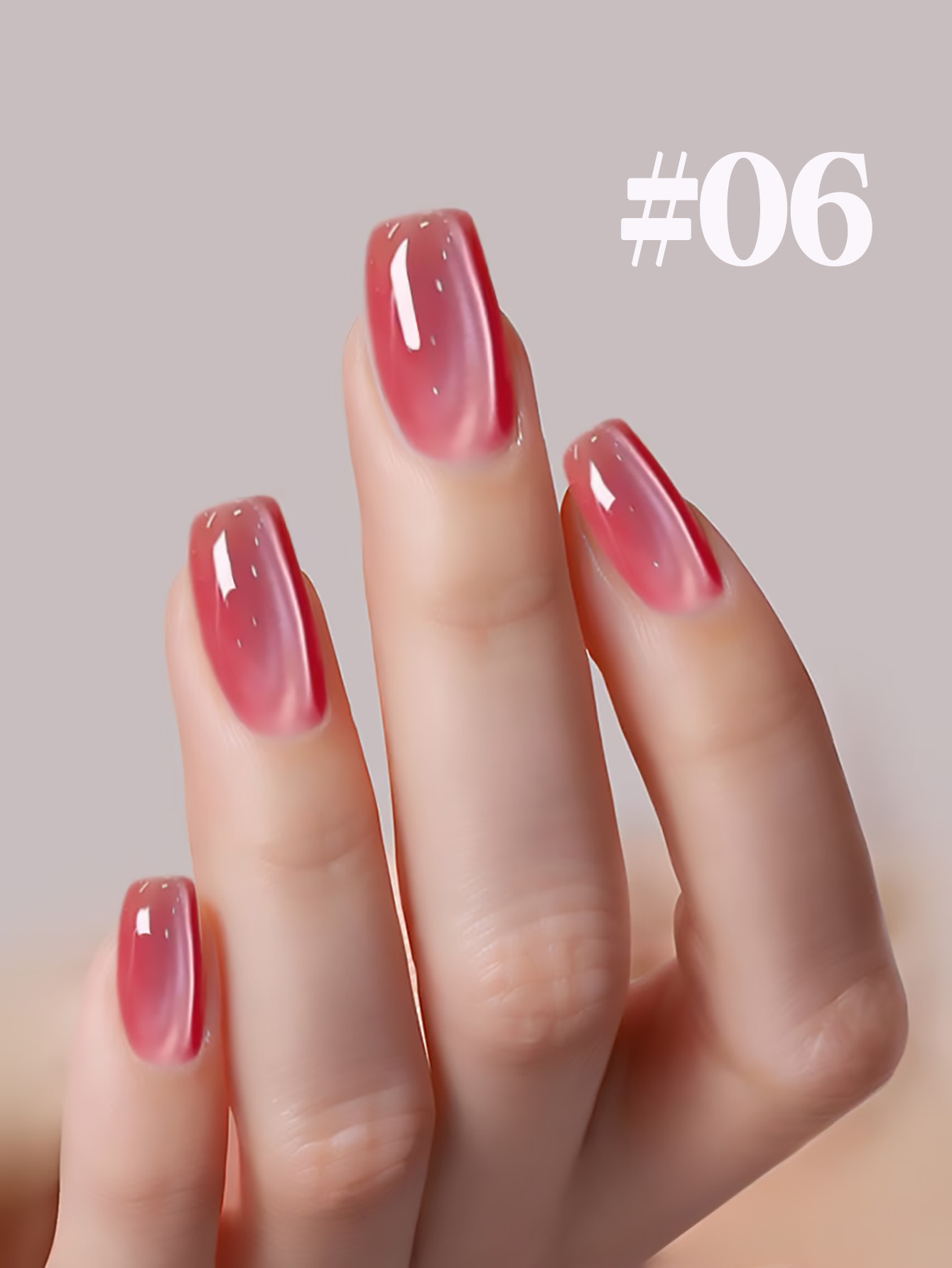 1-12pcs TC Gentle Fresh Girl H - Nail Art Cat Eye Pink 评论和价格