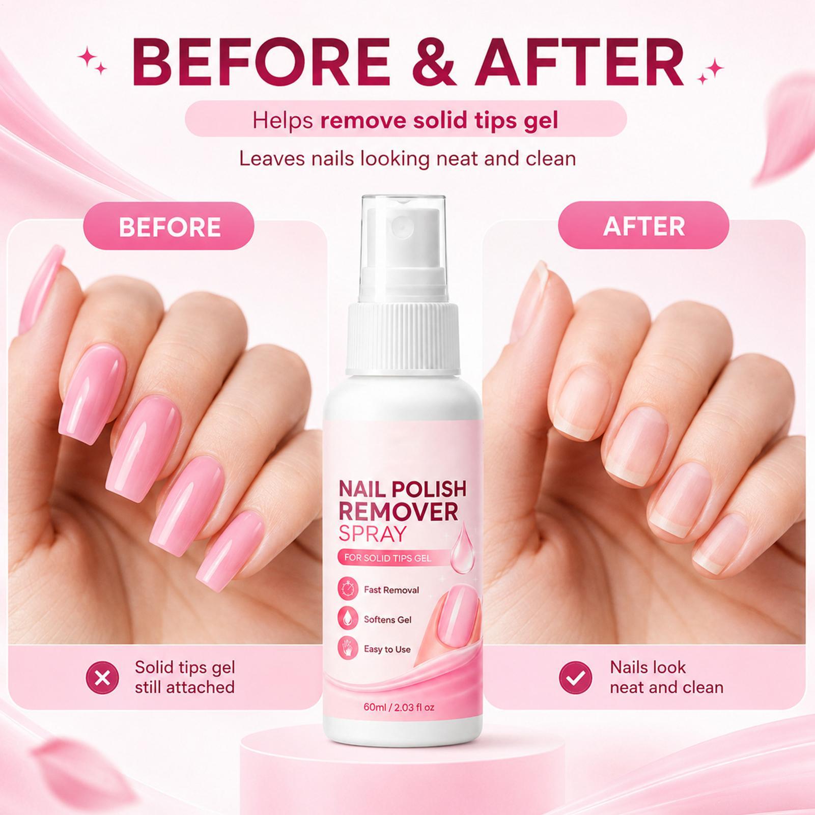 60ml Nail Remover Spray For Pr - Nail Art Gel Polish 评论和价格
