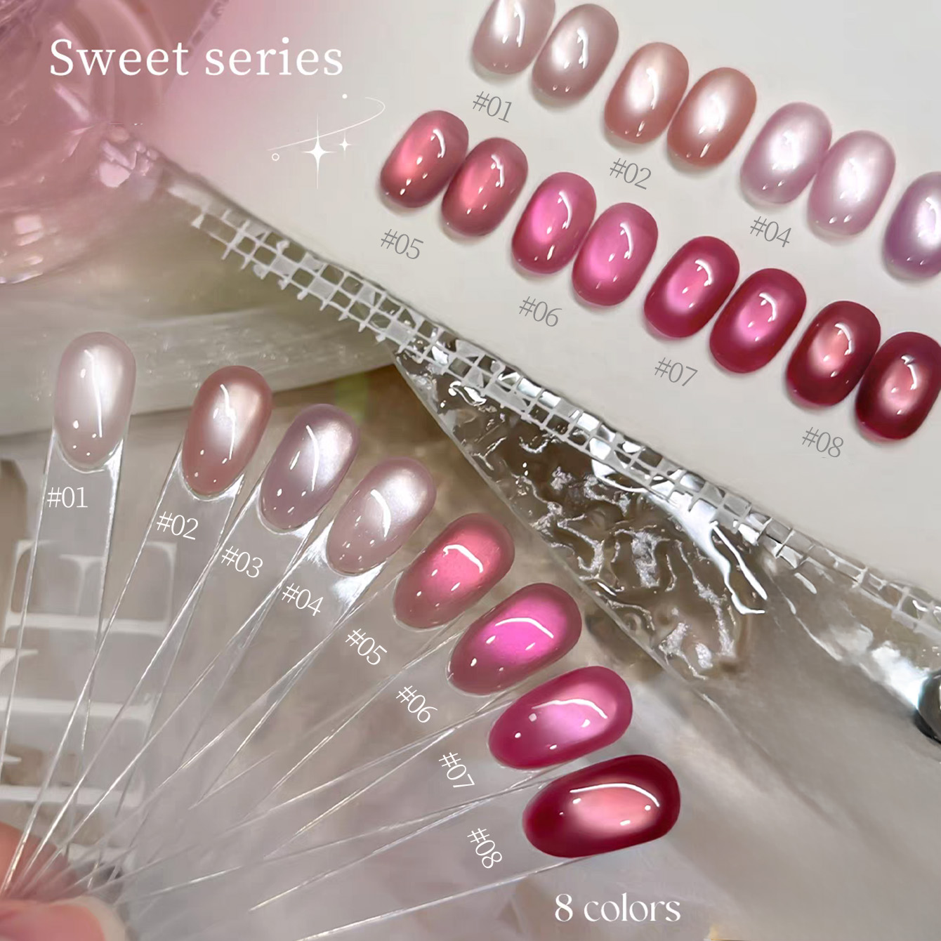 1pcs TC 2026 Summer Popular Ic - Nail Art Cat Eye Pink 评论和价格