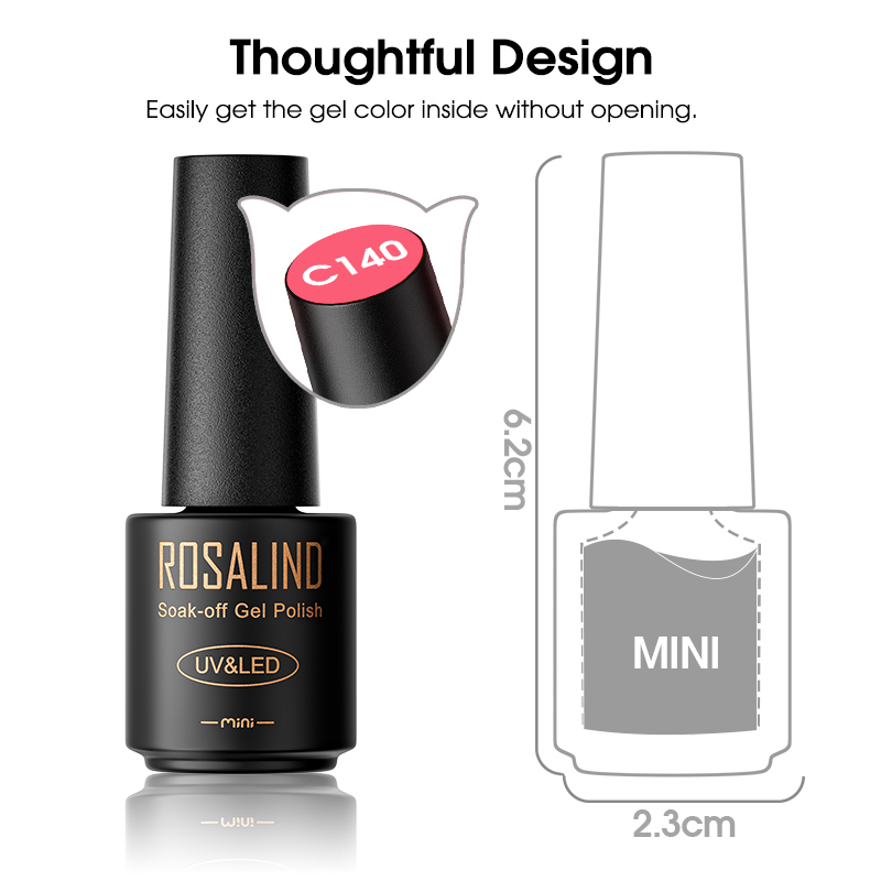 ROSALIND Multi-Colors Nail Gel - Gel Top Coat 评论和价格