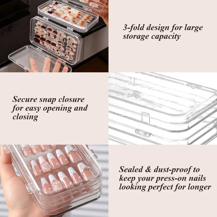 Clear Foldable Press On Nail S - Nail Art Sch 评论和价格
