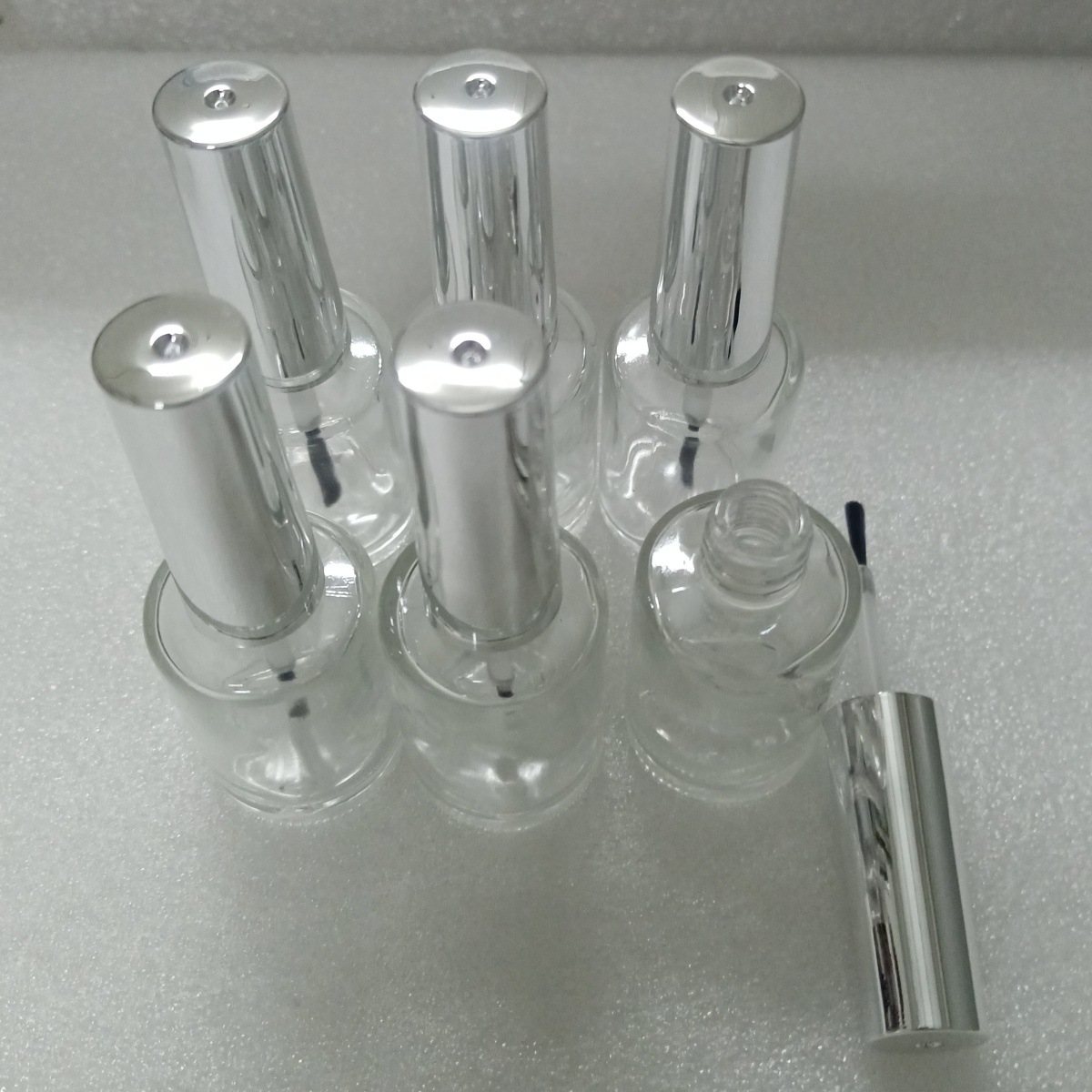 13ml 6 Pieces Clear Glass Nail - Nail Art Sch 评论和价格