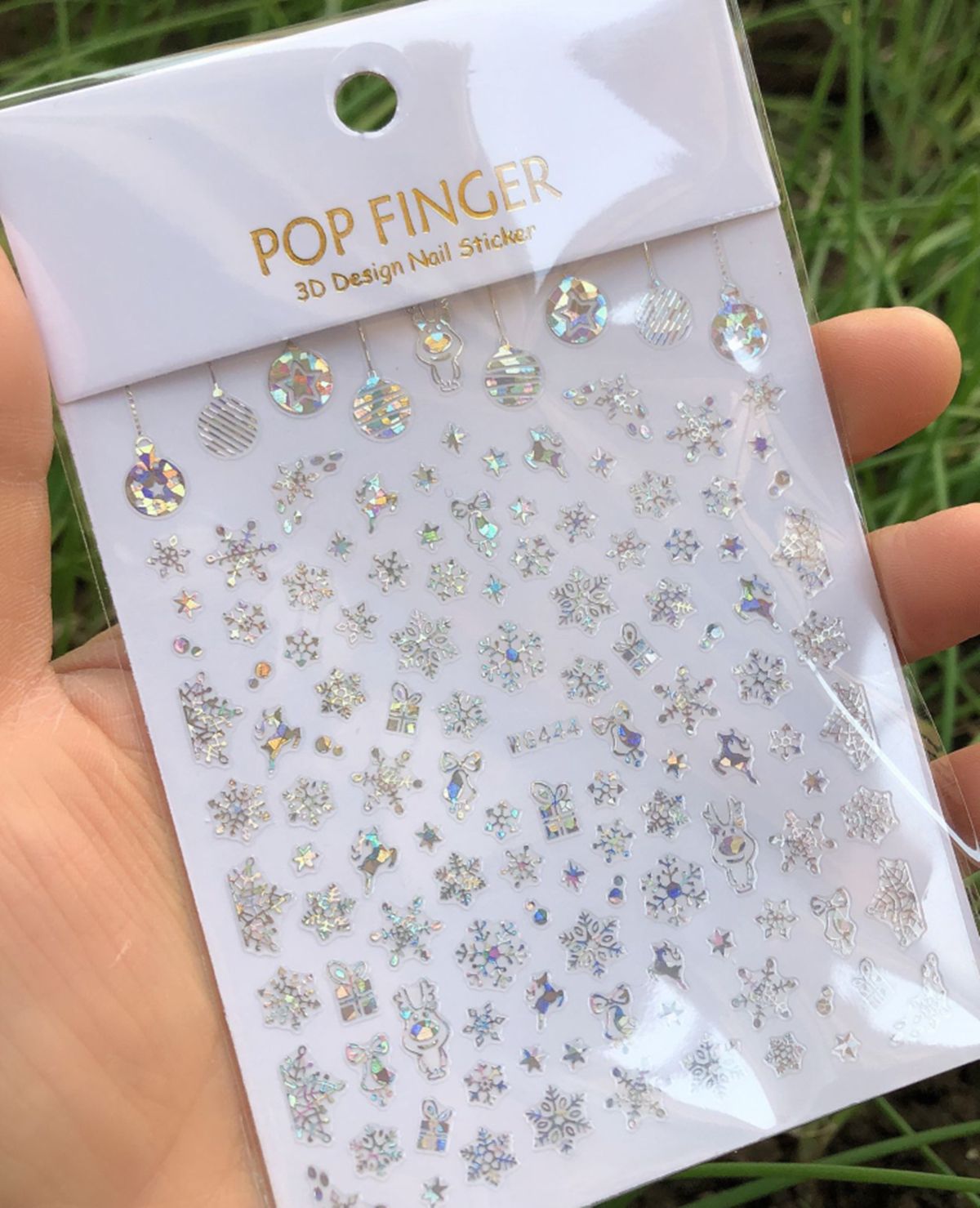 Holographics Silver Snowflakes - Nail Art Xmas 评论和价格