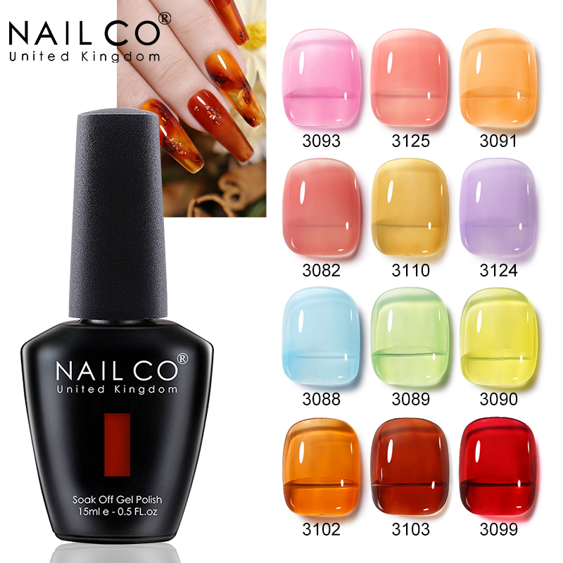 NailCo Jelly Gel Nail Polish T - Nail Art Natural Pink 评论和价格