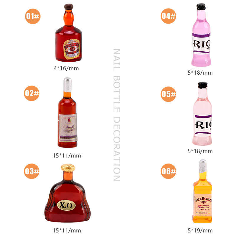20*pcs New Wine Bottle Nail Ch - Nail Art Xmas 评论和价格
