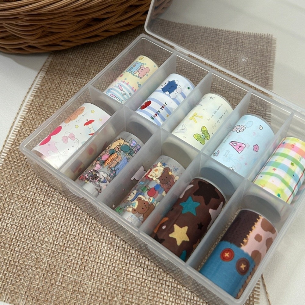 10Rolls Colorful Nail Foils Tr - Nail Art Denim 评论和价格
