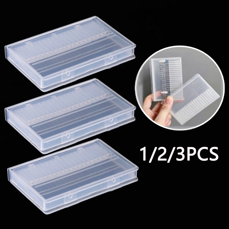 1/2/3PCS 20 Slots Clear Nail D - Nail Art Sch 评论和价格