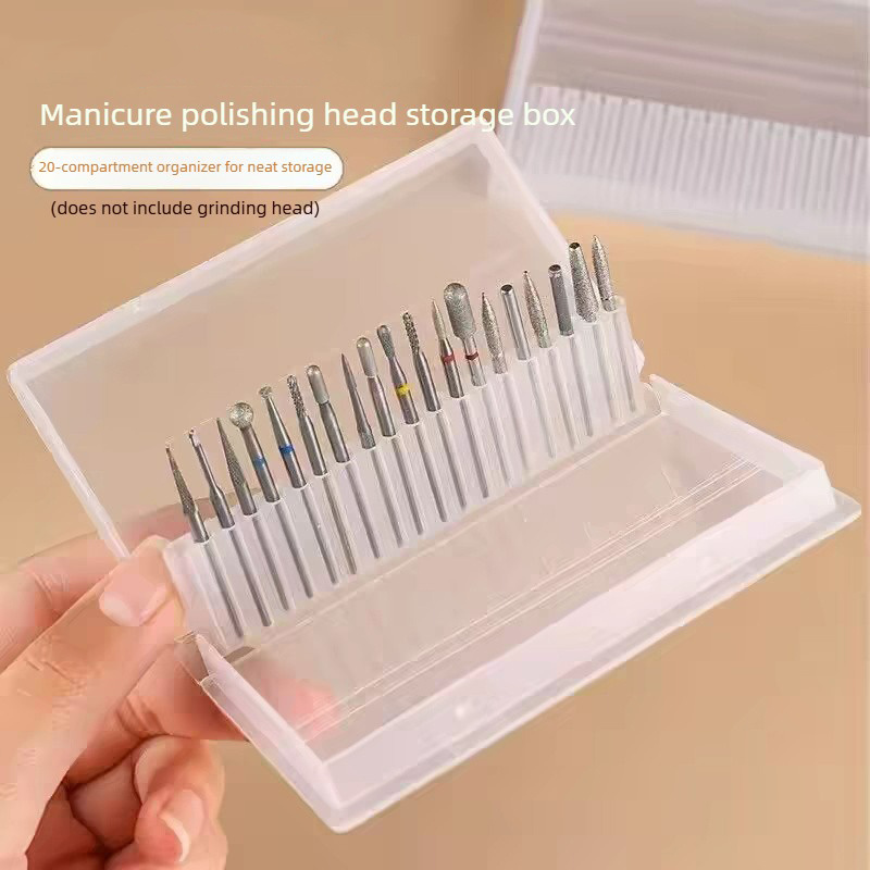 1/2/3PCS 20 Slots Clear Nail D - Nail Art Sch 评论和价格