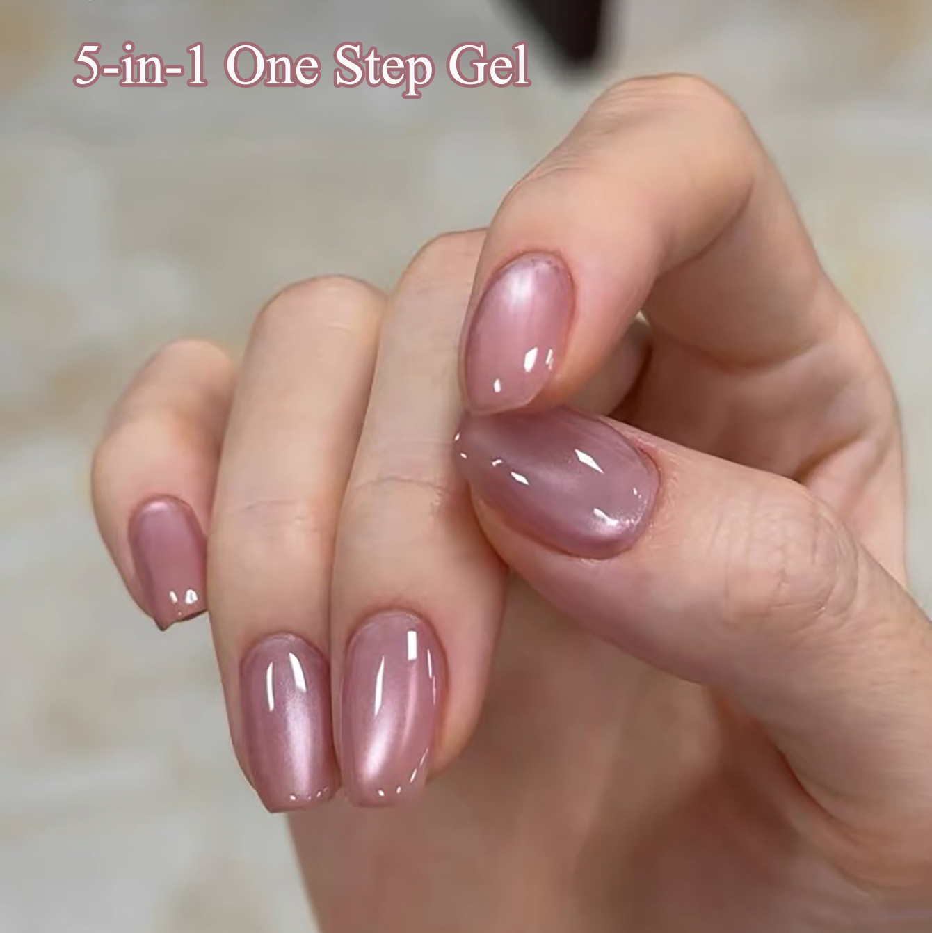 SHAKA 1pcs Summer Flash Hibisc - Nail Art Cat Eye Pink 评论和价格