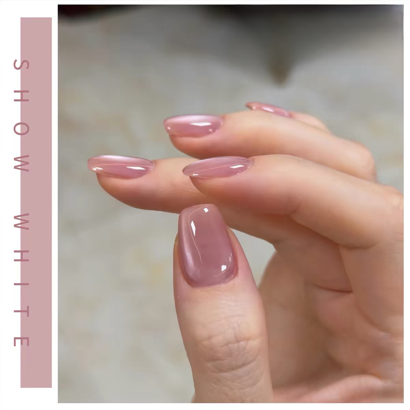 SHAKA 1pcs Summer Flash Hibisc - Nail Art Cat Eye Pink 评论和价格