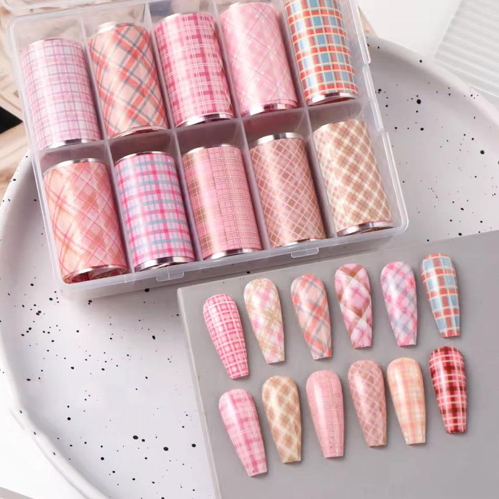 10 Rolls New Design Fresh Nail - Nail Art Denim 评论和价格